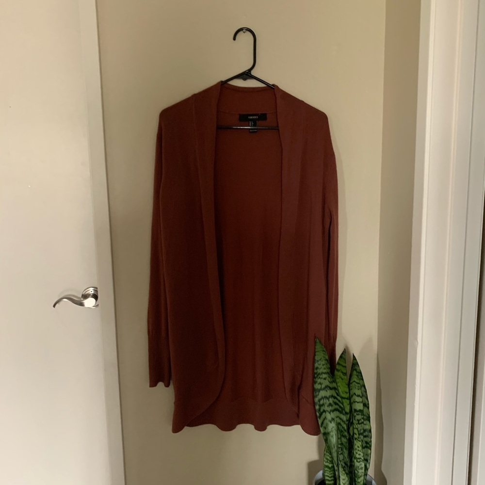 Forever21 Burnt Orange Cardigan